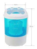 Bismi Mini Portable Washing Machine &amp; Spin Dry 6.6 Lbs Capacity Compact Laundry Washer for Clothes, Garments,... N2