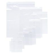 Baking Addict Wholesale Clear Reclosable Food Craft Candy Resealable Poly Packaging Zip Bags (100, 6" x 8")