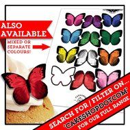 Cakeshop 12 x PRE-CUT Purple Edible Butterfly Cake Toppers N4