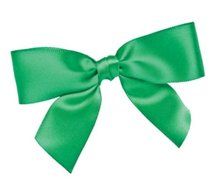CK Products Package of 100 3 1/2 Inch Bow Twist Tie, Green N4