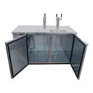 Direct Draw 2-3 Kegerator in Stainless Steel with Glass Rinser N2
