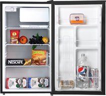 Midea WHS-65LB1 Compact Single Reversible Door Refrigerator and Freezer, 1.6 Cubic Feet, Black N20
