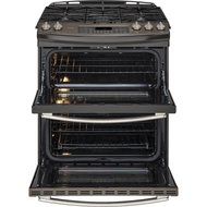 GE PGS950EEFES Profile 30" Slate Gas Slide-In Sealed Burner Double Oven Range - Convection N2