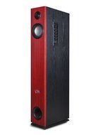 VM Audio EXAT10 Cherry/Black Floorstanding Powered Bluetooth Tower Speakers Pair N2