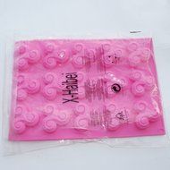 X-Haibei 15-cavity Mini Triskell Shape Soap Chocolate Jelly Muffin Cookie Silicone Mold Pan N2