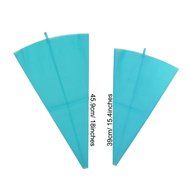 KurtzyTM 4 Set Silicone Icing Piping Bags Decorating Bag- Reusable, BPA Free, Durable