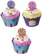 1 X Sweet Candy Cupcake Wraps (24-Pack)