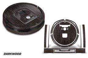 Skin Decal Wrap For iRobot Roomba 980 Vacuum Stickers Accessory Kit DARKWOOD