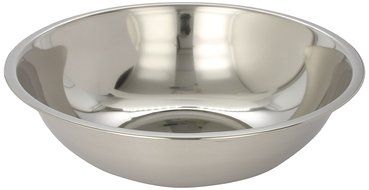 Adcraft SBL-16 13 qt Capacity, 17-3/8" OD x 5" Depth, Stainless Steel Mixing Bowl with Mirror Finish