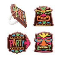 Tiki Party Cupcake Rings (1-Pack of 24) N2