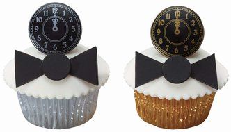Clock Strikes Midnight Cupcake Rings - 12pc Set