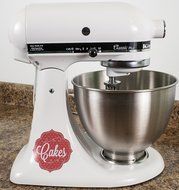 Cake Art Bakery Kitchenaid Mixer Mixing Machine Decal Art Wrap N3