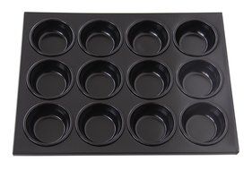 New Star Foodservice 37845 Commercial Grade Aluminum Non-Stick 12-Cup Muffin Pan