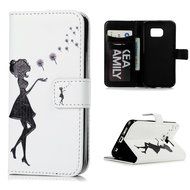 S6 Edge Case,Samsung Galaxy S6 Edge Case - Wallet Folio Flip Premuim PU Leather Case Colorful Print Design with... N20