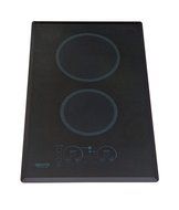 Kenyon B41540 6-1/2 and 8-Inch Lite-Touch Q 2-Burner Cooktop with Portrait Mounting Touch Control, 120-volt, Black