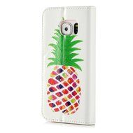 S6 Edge Case,Samsung Galaxy S6 Edge Case - Wallet Folio Flip Premuim PU Leather Case Colorful Print Design with... N25
