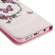 S6 Edge Case,Samsung Galaxy S6 Edge Case - Wallet Folio Flip Premuim PU Leather Case Colorful Print Design with... N29