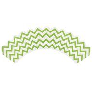 Wrapables Cupcake Wrappers, Standard, Chevron, Green, Set of 60 N4