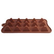 Fanhesheng 15 Cavity Triangle Pyramid Silicone Mold Pan for Ice Cube, Chocolate, Candy, Soap, Candle, Jello, Crayon... N3