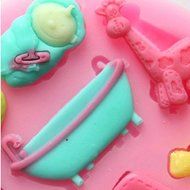 F0488 Bear Bottle Baby Silicone Cake Mould Fondant Mould Soap Mould N3