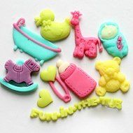 F0488 Bear Bottle Baby Silicone Cake Mould Fondant Mould Soap Mould N4