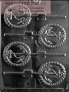 ANCHOR LOLLY Chocolate Candy Mold With &copy; Candy Making Instruction -set of 2