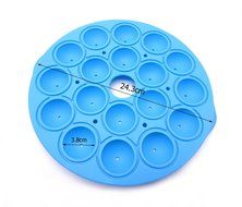 18 Silicone Ball Shaped Pop Cupcake Mold , Lollypop Sticks Baking Tray for Baking Hard Candy Chocolate with Silicone... N3