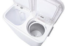 Ivation Small Compact Portable Washing Machine &ndash; Twin Tub Washer &amp; Spin with 8 Lb. Wash Capacity &amp; 4.4 Lb. Spin... N5