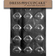 Dress My Cupcake Chocolate Candy Mold, Kiss Lips, Valentine&#039;s Day