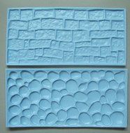 Anyana 3D House Wall Brick Silicone Fondant Mold Cake Decorating Pastry Gum Pastry Tool Kitchen Tool Sugar Paste...