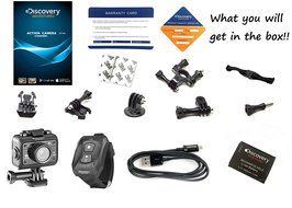 Discovery Adventures HD Sports Action Video Camera 12M 1080p 1.5" Display 30m Waterproof Wifi Extreme Sport Helmet... N7