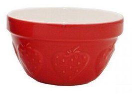 Mason Cash Zest Steam Bowl (British Term - Pudding Basin), Apple, 0.95-Quart N2