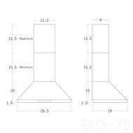 FIREBIRD New 30" European Style Wall Mount Stainless Steel Range Hood Vent W/Touch Sensor Control