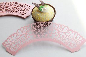 Kuke 24 pcs Mysterious Ancient China Ghost Laser Cut Cupcake Wrappers Cupcake Liners Muffin Container for Baby... N5