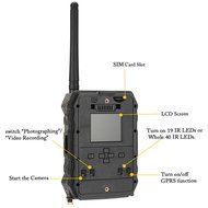 Hillside Fire SMS/MMS/GPRS/SMTP/FTP Scouting Wildlife Hunting 12MP HD Digital Camera Trail Game 940nm IR LED Video... N3