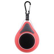 AGPtek&reg; Waterproof Mini Wireless Shower Mic Speaker with Built-in Suction Cup &amp; snap hook, 6hrs of Playtime (Red) N6