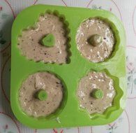 New 4-Cavity Silicone Mini Bundt Cake Pudding Jello Moulds Pan Cupcake Bakeware Silicone Cake Baking Molds (Color... N2