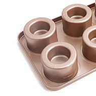 uxcell Casa-J Bakeware Popover Pans 6 Cup Nonstick Stainless Steel Champagne N9