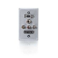 C2G/Cables To Go 41040 HDMI, VGA, 3.5mm Audio, Composite Video and RCA Stereo Audio Pass Through Single Gang Wall... N2