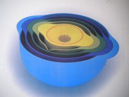 Imperial House Multi Colored Mixing Bowl Set