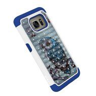 Galaxy S7 Edge Case, HLCT Rugged Shock Proof Dual-Layer Case for Samsung Galaxy S7 Edge (2016) (Green White A) N25