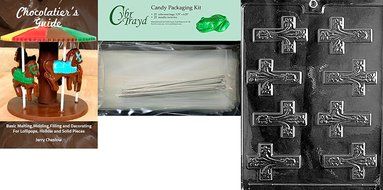 Cybrtrayd R021 Fancy Crosses Chocolate Candy Mold with Exclusive Cybrtrayd Copyrighted Chocolate Molding Instructions... N6