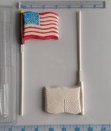 American Flag Lollipop Candy Mold AO270 All Occasion Chocolate Candy Mold N2