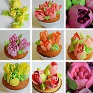 Russian Piping Tips - 44 pcs/set - Stainless Steel Large Icing Nozzles for Cake Cupcake Flower Decorating by VISUON... N4