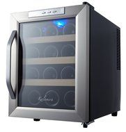 Kalamera 12 Bottle Counter Top Stainless Steel Wine Cooler Refrigerator N7