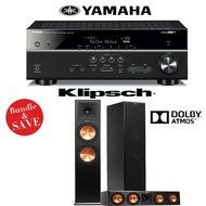 Klipsch RP-280FA 3.0 Reference Premiere Dolby Atmos Home Theater System with Yamaha RX-V581BL 7.2-Ch A/V Receiver
