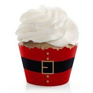 Jolly Santa - Christmas Party Cupcake Wrappers - Set of 12