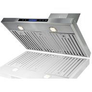 AKDY&reg; 30"/36"/42"/48" Stainless Steel Wall Mount Kitchen Cooking Fan Vent Range Hood LED Display Touch Control... N10