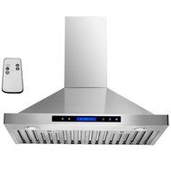 AKDY&reg; 30"/36"/42"/48" Stainless Steel Wall Mount Kitchen Cooking Fan Vent Range Hood LED Display Touch Control... N11