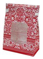 Siege Cupcake Creations Red Damask Cookie and Treat Bag, Set of 4 N4